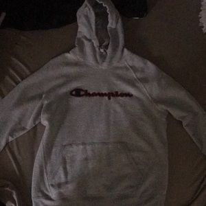 Grey Champion hoodie. never been worn. very good condition.